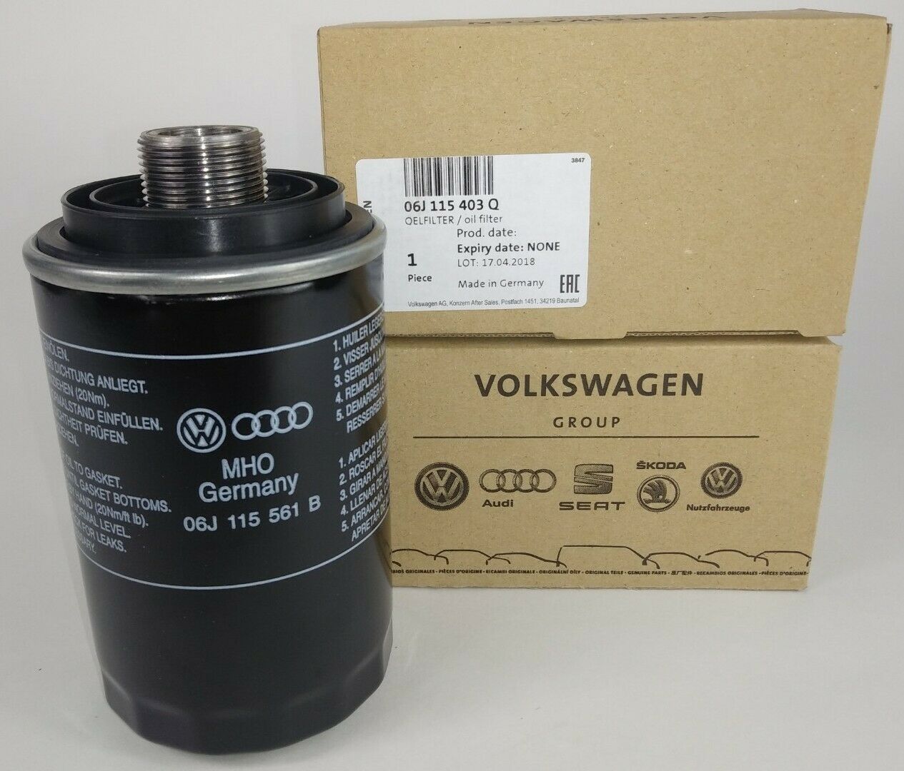 06J115403Q - Oil Filter for AUDI, CUPRA, SEAT, SKODA, VW